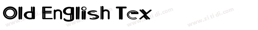 Old English Tex字体转换
